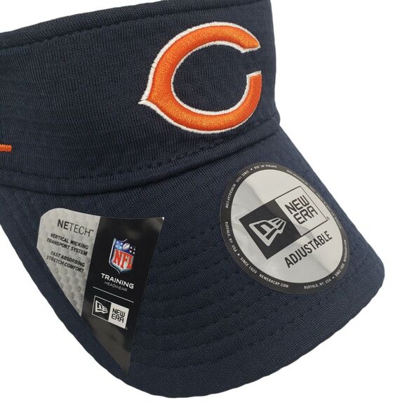New Era NFL Chicago Bears Visor Hat Adjustable Netech Summer Sideline NEW - Picture 9 of 9